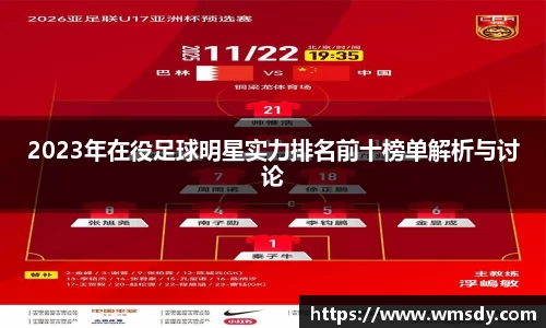 2023年在役足球明星实力排名前十榜单解析与讨论